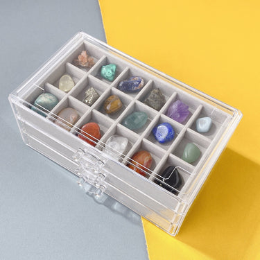 Natural Crystal Raw Stone Children's Gem Ore Specimen Box - Soft Life Club