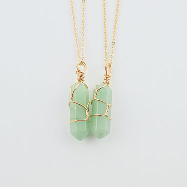 Hexagonal Column Quartz Necklace - Soft Life Club