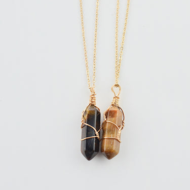 Hexagonal Column Quartz Necklace - Soft Life Club