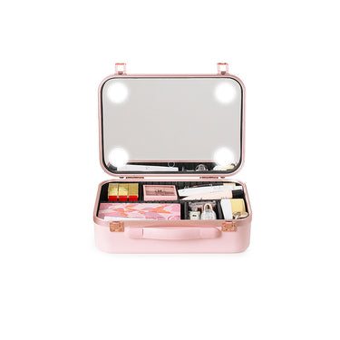 Fashionable Large Capacity Cosmetic Case With Light - Soft Life Club