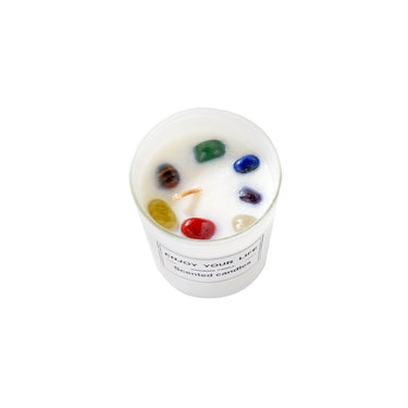 Natural Crystal Stone Aromatherapy Candle - Soft Life Club