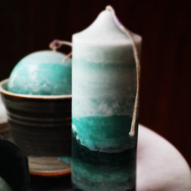 Creative Aromatherapy Candle Ornaments In Sea Green - Soft Life Club