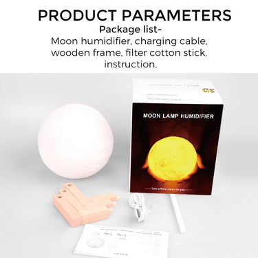 3D Moon Lamp Humidifier - Soft Life Club